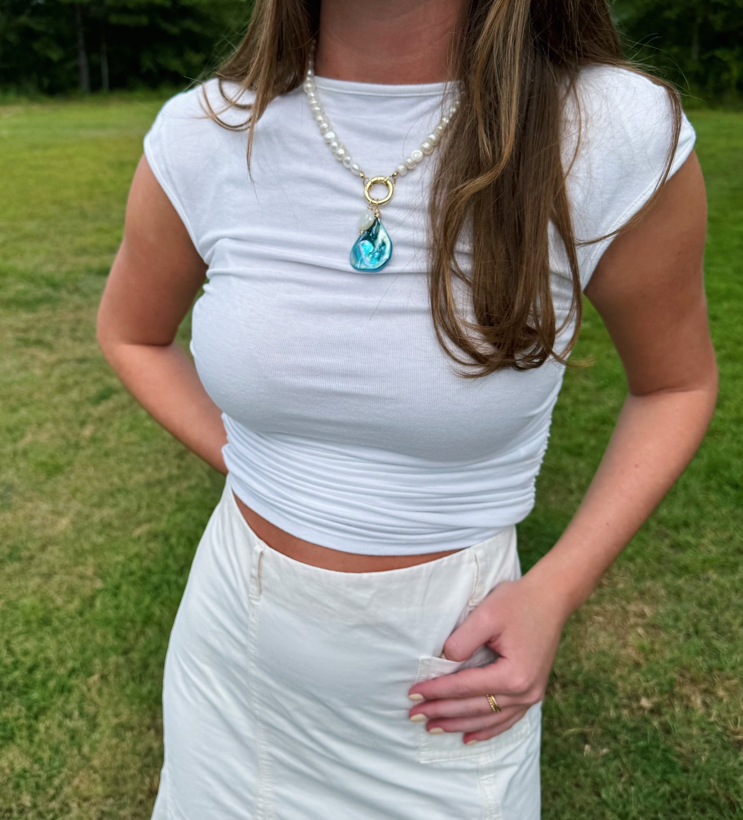 Raven Pearl Necklace